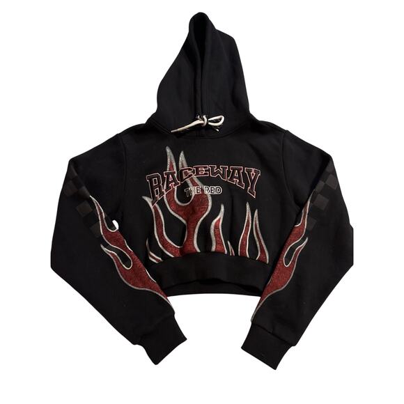 Smoke Rising NWT small crop hoodie - Picture 1 of 7